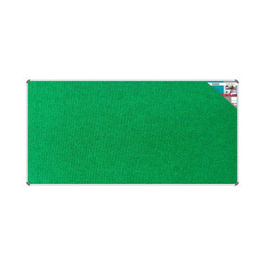 Bulletin Board Ribbed Aluminium Frame (2400x1200mm - Palm)