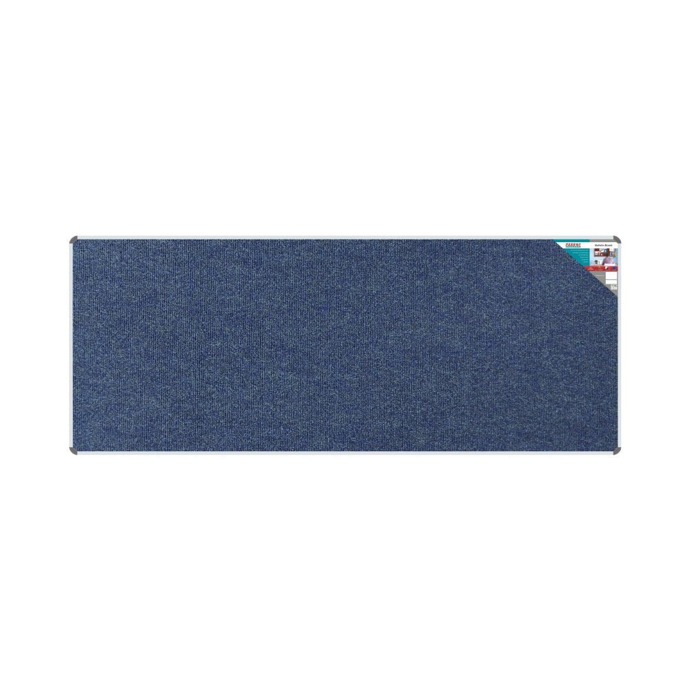 Bulletin Board Ribbed Aluminium Frame (3000x1200mm – Denim)