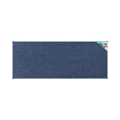 Bulletin Board Ribbed Aluminium Frame (3000x1200mm – Denim)