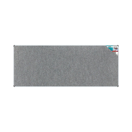 Bulletin Board Ribbed Aluminium Frame (3000x1200mm - Laurel) - Office Stock Group