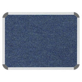 Bulletin Board Ribbed Aluminium Frame (600x450mm – Denim)