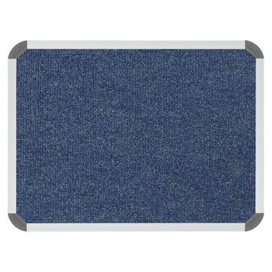 Bulletin Board Ribbed Aluminium Frame (600x450mm – Denim)