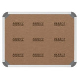 Bulletin Board Ribbed Aluminium Frame (600x450mm – Palm)