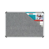 Bulletin Board Ribbed Aluminium Frame (900x600mm - Laurel)