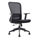 C4002A Black Mesh with Black Nylon Frame Medium-Back Office Chair
