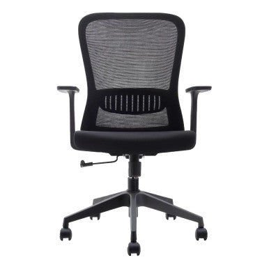 C4002A Black Mesh with Black Nylon Frame Medium-Back Office Chair - Office Stock Group