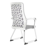 C4019B Grey Mesh with White Frame Visitor Office Chair