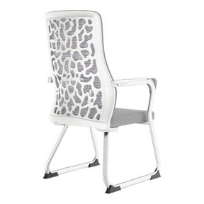 C4019B Grey Mesh with White Frame Visitor Office Chair