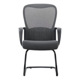 C4022B Black Mesh with Steel Sleigh Frame Visitor Office Chair