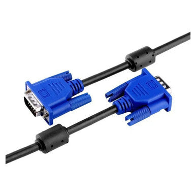 Cable - 15 Pin Male to Female VGA, 5M VGA Extension Cable with Blue Connectors and Black Cable
