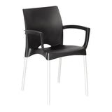 Cafe Style Black Indoor & Outdoor Dining Chair