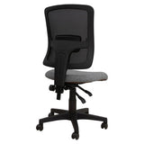 Calvi Typist Mesh Office Chair, Ergonomic Ergonomic Office Chair with Adjustable Height, Lumbar Support, Mesh Backrest, and Cushioned Seat.