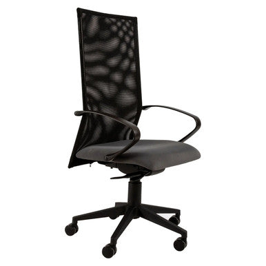 Canary High-back Office Chair Sac-HCH-Can, Black Ergonomic Office Chair with High Mesh Backrest and Adjustable Features.