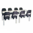 Canteen Table Eight Seater Rectangle Alpine Set