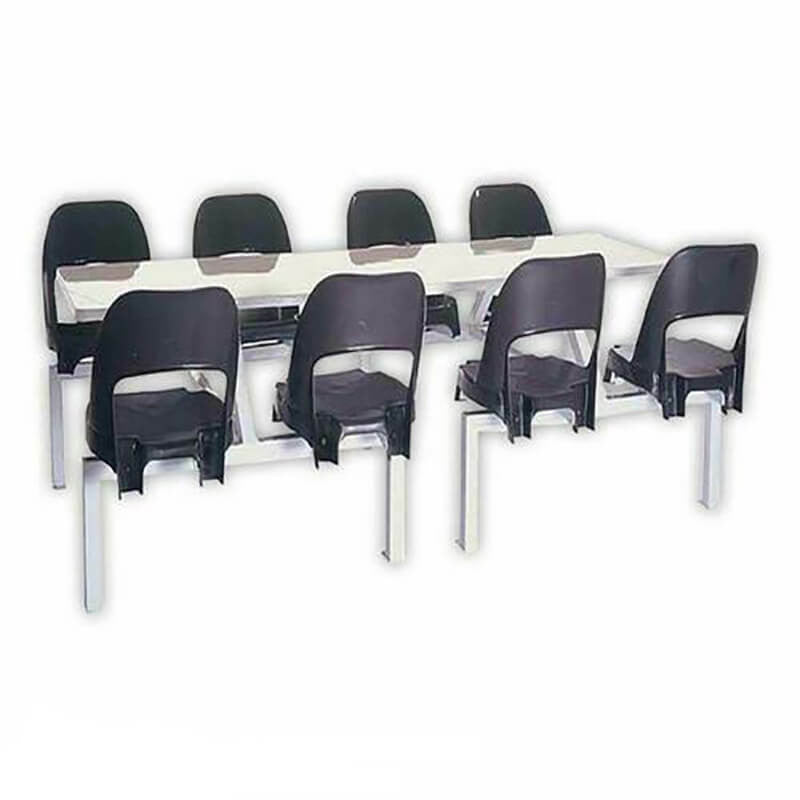 Canteen Table Eight Seater Rectangle Alpine Set