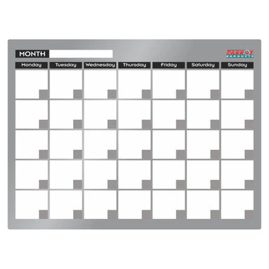 Cast Acrylic Monthly Planner (Cast Acrylic - 600 x 450mm)