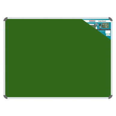 Chalk Board Non-Magnetic (Aluminium Frame - 1200 x 900 mm) BD2841, Image of a Large Green Chalkboard with Aluminium Frame for Writing and Drawing.
