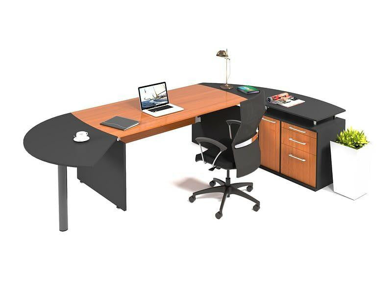 Chicago Executive Desk in Veneer Wood