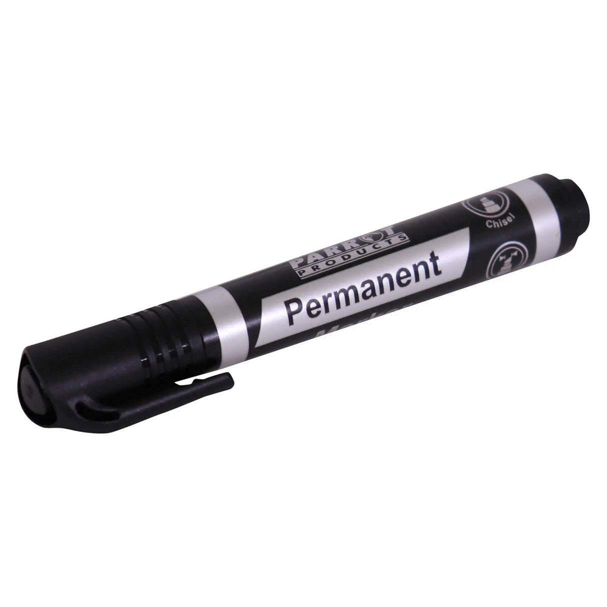 Permanent Markers Chisel Tip (Box of 10 - Black)