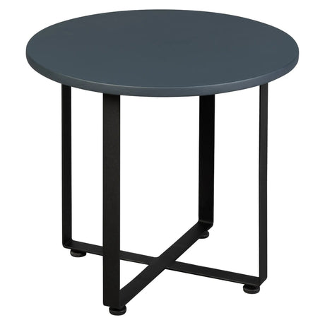 Chris Laptop Table Round Leather Top