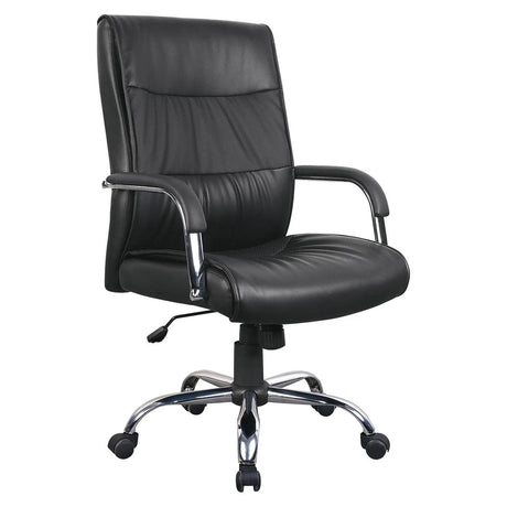 Chrome Panel High-Back Office Chair
