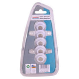 Circular Magnets (Extra Strong – 5 Per Card – White – Size:30mm)