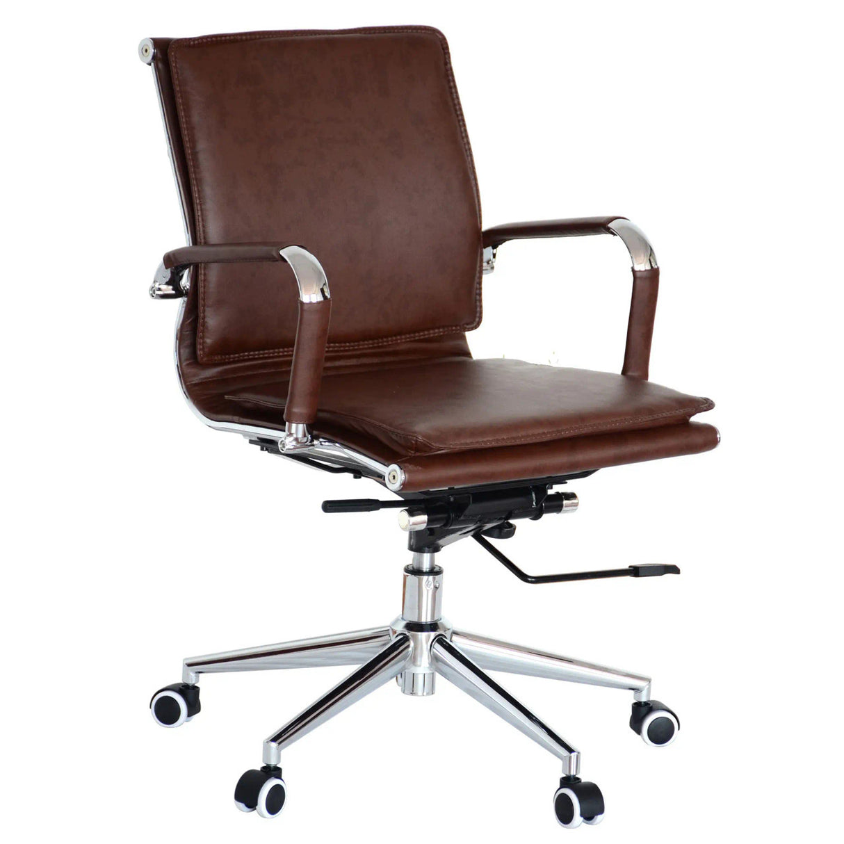 Classic Eames Flat Cushion Medium-Back Office Chair