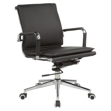 Classic Eames Flat Cushion Medium-Back Office Chair