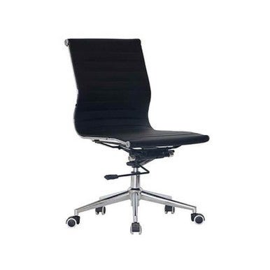 Classic Eames Ribbed No – Arms Medium-Back Office Chair