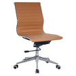Classic Eames Ribbed No – Arms Medium-Back Office Chair – Camel