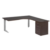 Cluster Desk with Steel Legs and Desk Height Pedestal-4 | Office Furniture | Office Stock