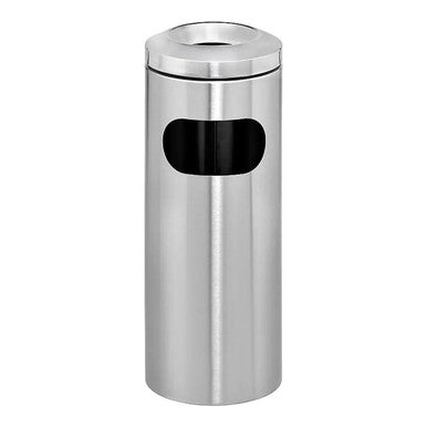 Coastal Innovation Stainless Steel Standing Ashtray Litter Bin with Cut Out