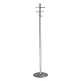 Coat and Hat Chrome Tree with Six Hooks – SILVER