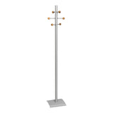 Coat & Hat Tree Cactus Stand with Six Cherry Ball Set – SILVER