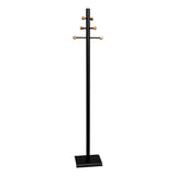 Coat & Hat Tree Cactus Stand with Six Cherry Ball Set – BLACK