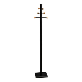 Coat & Hat Tree Cactus Stand with Six Cherry Ball Set – BLACK