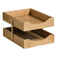 Contract Solid Wood Two – Tier Letter Tray