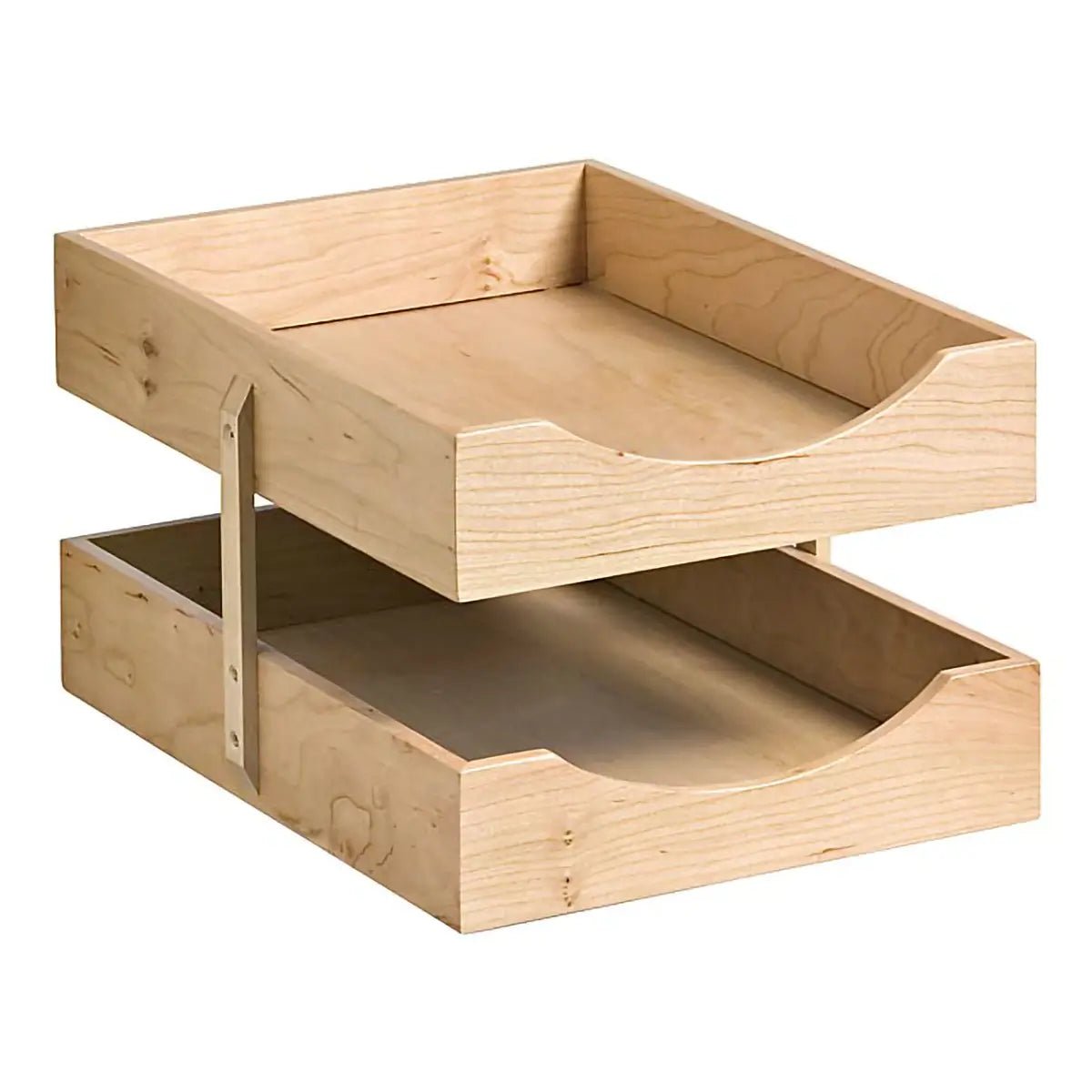 Contract Solid Wood Two – Tier Letter Tray