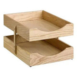 Contract Solid Wood Two – Tier Letter Tray