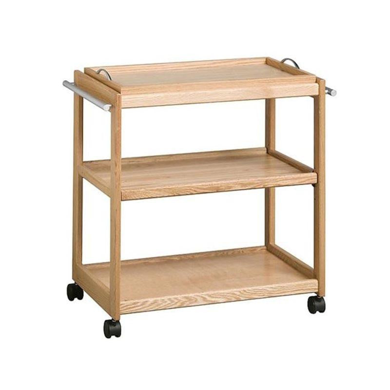 Contract Solid Wooden Tea Trolley