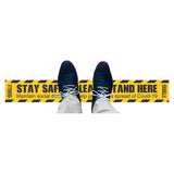 COVID - 19 Social Distancing Floor Graphic (600x80mm - Pack of 10)