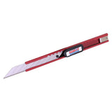 Craft Knife Metal Red CK1010R, Handheld Utility Knife with Adjustable Blade and Red Metal Body.