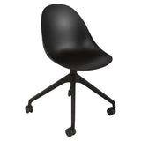 Daisy Nylon High Base Typist Office Chair, Black Ergonomic Office Chair with Nylon High Base and Rolling Casters for Comfortable Seating.