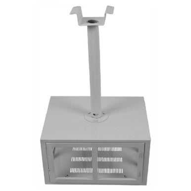 Data Projector Ceiling Mounting Bracket, Lockable Security Cage - 450 x 220 x 340 mm, Mounted on a Ceiling with a Secure Lockable Enclosure for Projectors.