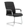 DB122B Black Polyurethane Leather Visitor Office Chair