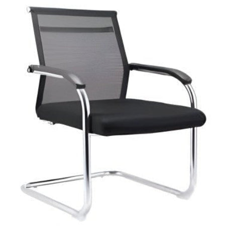 DB171B Black Mesh with Chrome Frame Visitor Office Chair