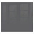Decorative Glass Wall Tile (598 X 650 X 6mm) Gun Metal