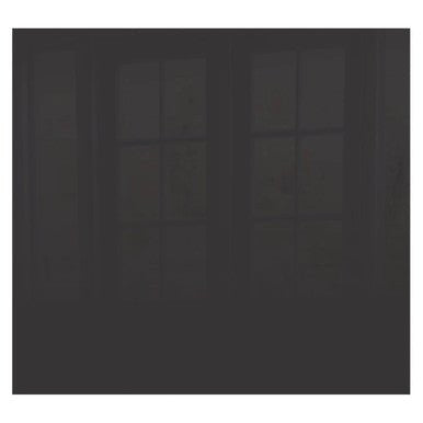 Decorative Glass Wall Tile (598 x 650 x 6mm) Metallic Black
