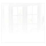 Decorative Glass Wall Tile (598 X 650 X 6mm) White RAL9010
