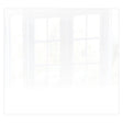 Decorative Glass Wall Tile (598 X 650 X 6mm) White RAL9010